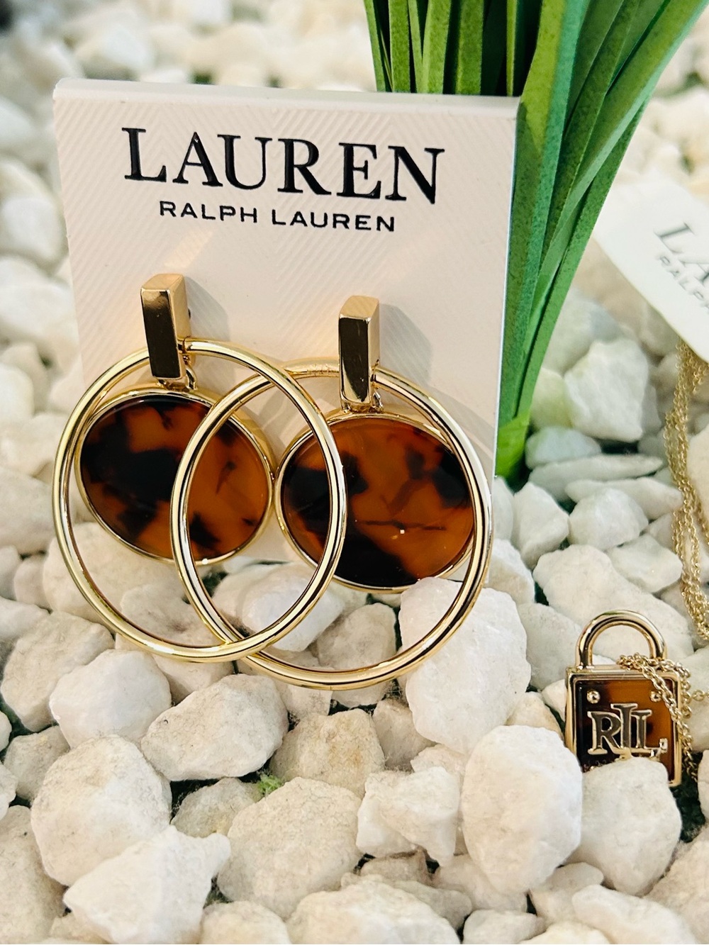 Ralph Lauren necklace & earrings set women’s